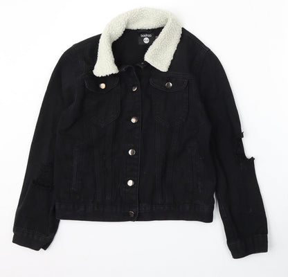 Womens UK Size 8 Boohoo Black Jacket
