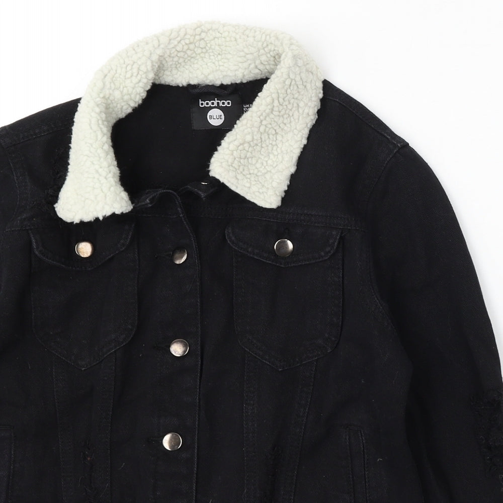 Womens UK Size 8 Boohoo Black Jacket