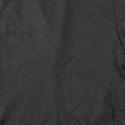 Taylor & Wright Mens Grey Striped Polyester Jacket Suit Size 48