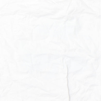 Dunnes Stores Girls White  Cotton Basic T-Shirt Size 10-11 Years Round Neck  - St patrick's day