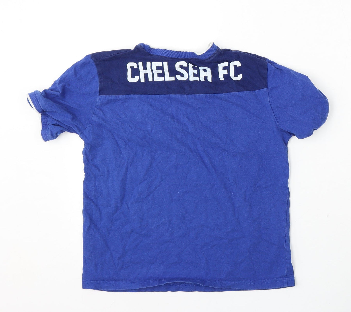 Chelsea FC Boys Blue  Cotton Basic T-Shirt Size 12 Years Round Neck