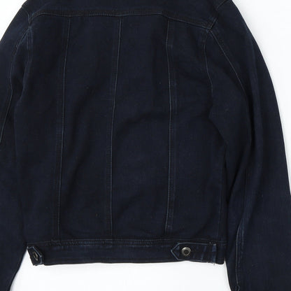 Boohoo Womens Blue   Jacket  Size 8  Button