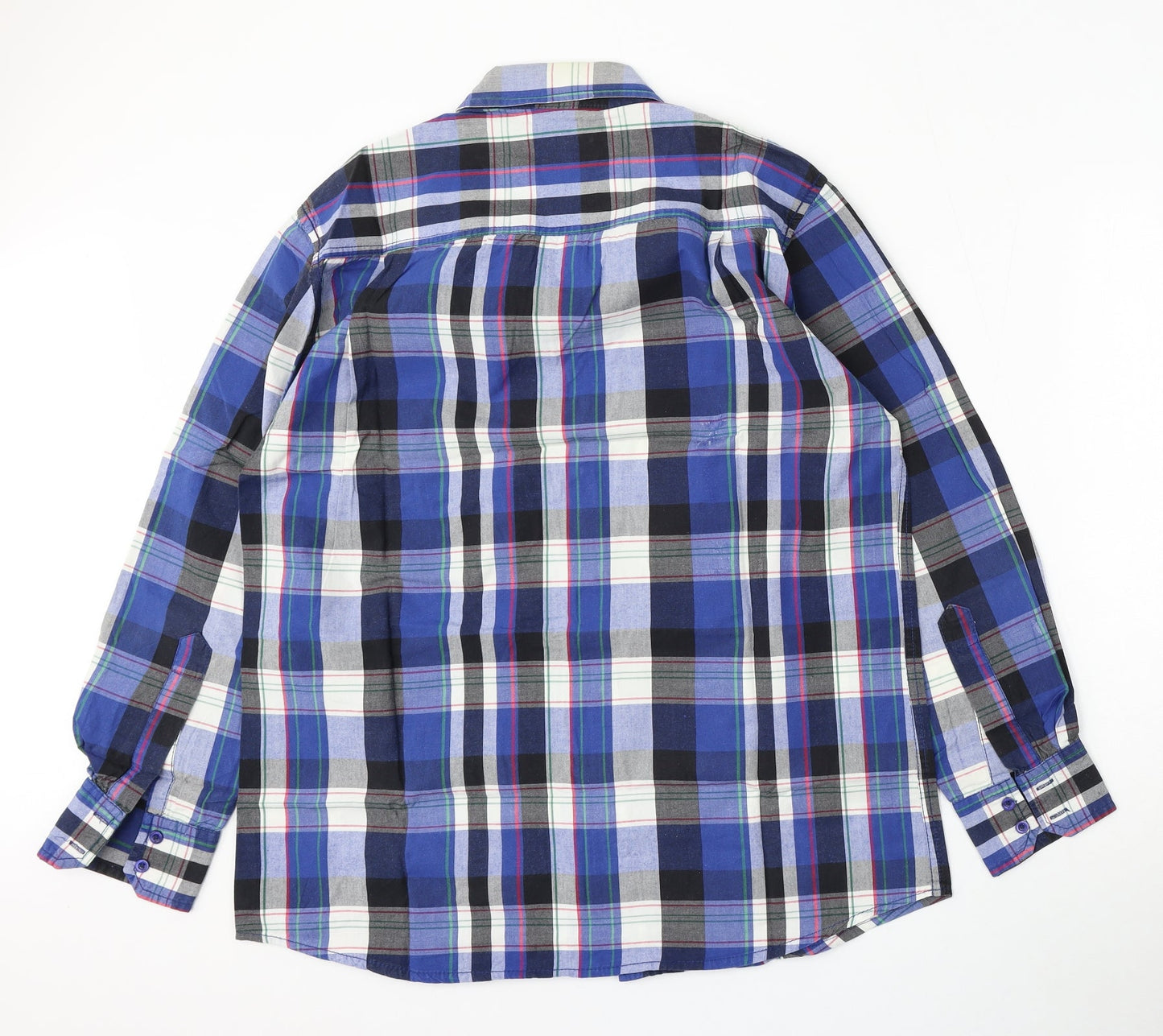 Mens UK Size L cargoquay Blue  Button-Up Long Sleeve Casual Shirt