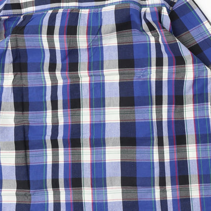 Mens UK Size L cargoquay Blue  Button-Up Long Sleeve Casual Shirt
