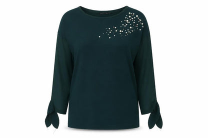 Womens UK Size M Stradivarius Green Basic Blouse