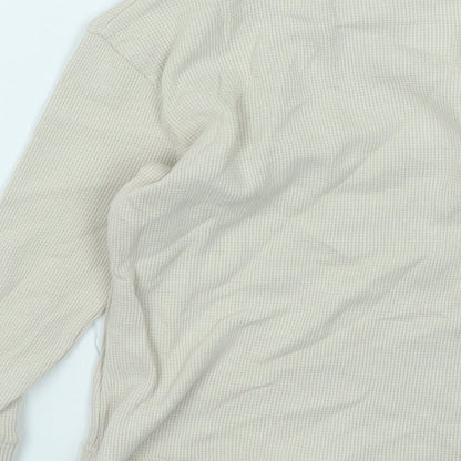 George Boys Beige  Cotton Basic T-Shirt Size 2-3 Years Round Neck