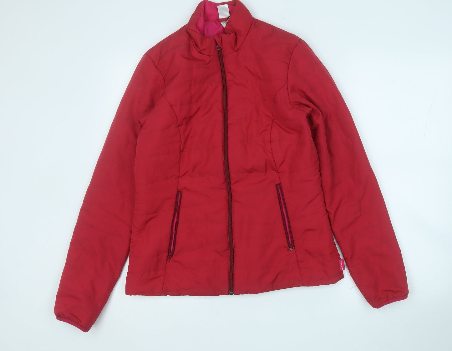 DECATHLON Womens Pink   Puffer Jacket Coat Size S