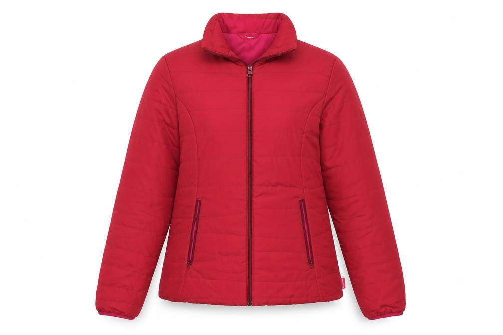 Womens UK Size S DECATHLON Pink Puffer Jacket