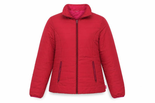 Womens UK Size S DECATHLON Pink Puffer Jacket