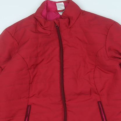 DECATHLON Womens Pink   Puffer Jacket Coat Size S