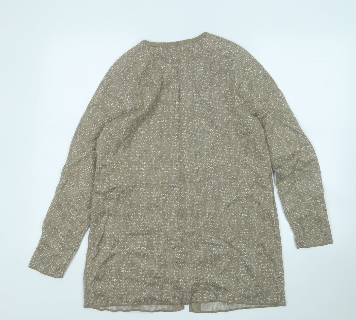 Womens UK Size M ellen reyes Brown Full Zip Jumper