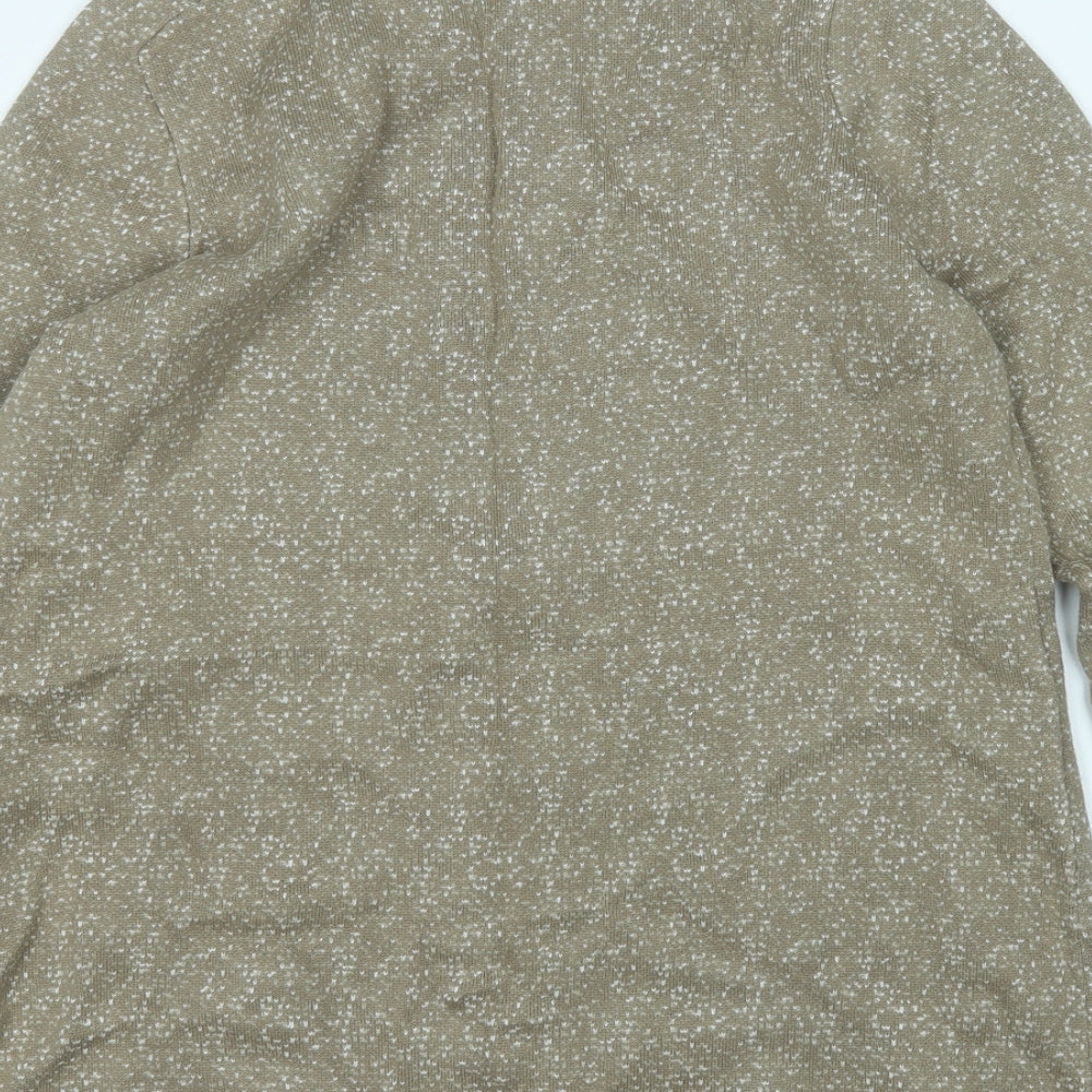 Womens UK Size M ellen reyes Brown Full Zip Jumper