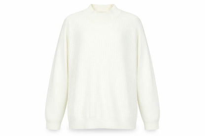 Womens UK Size L Preworn White Pullover Jumper