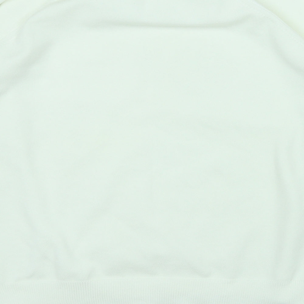 Womens UK Size L Preworn White Pullover Jumper