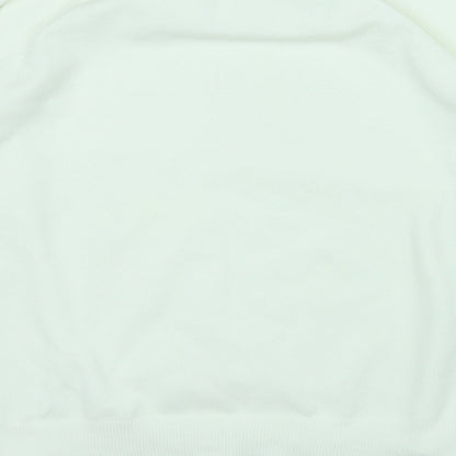 Womens UK Size L Preworn White Pullover Jumper