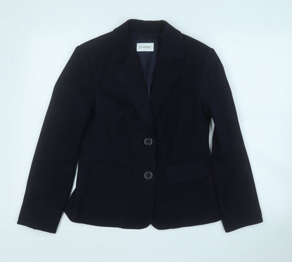 Marks and Spencer Womens Blue  Polyester Jacket Suit Jacket Size 8