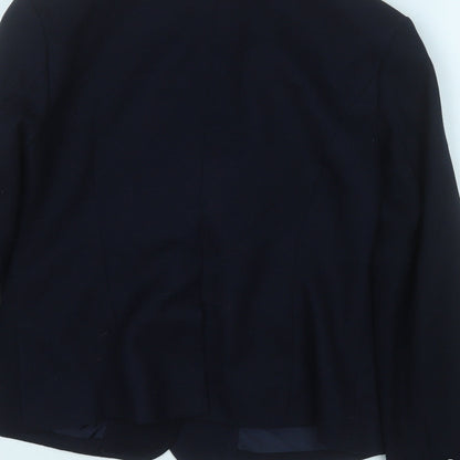 Marks and Spencer Womens Blue  Polyester Jacket Suit Jacket Size 8