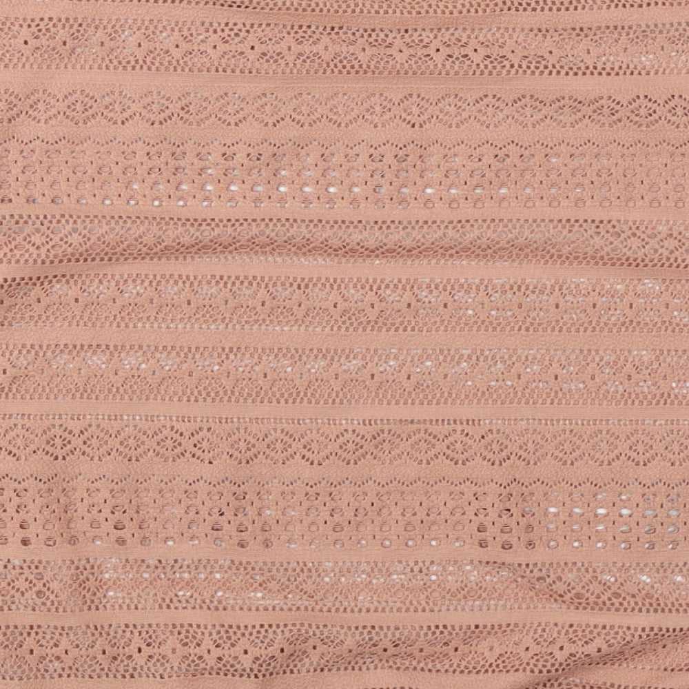 Primark Womens Pink Round Neck  Cotton Pullover Jumper Size 12