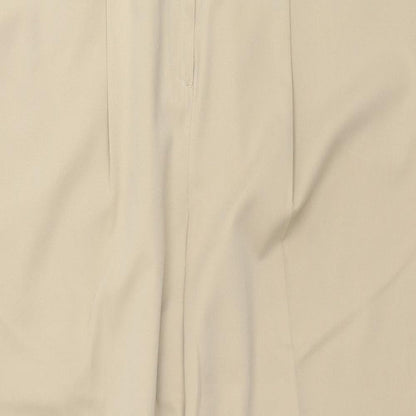 Preworn Womens Beige  Polyester Trousers  Size 18 L26 in Regular Button