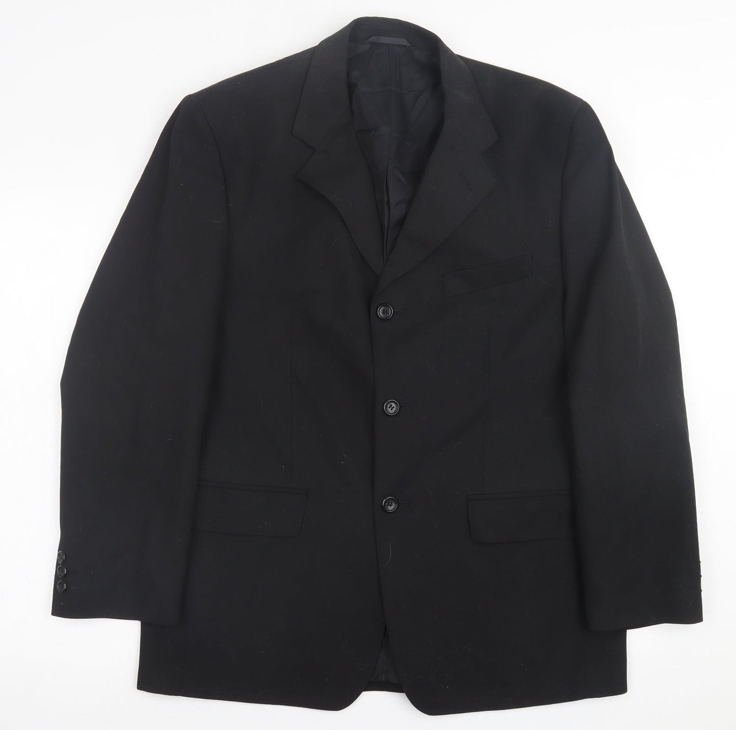 Mens UK Size 40 Johnathan Adams Regular Black Suit Jacket