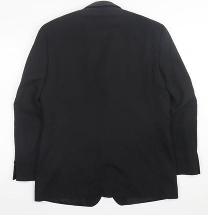 Mens UK Size 40 Johnathan Adams Regular Black Suit Jacket