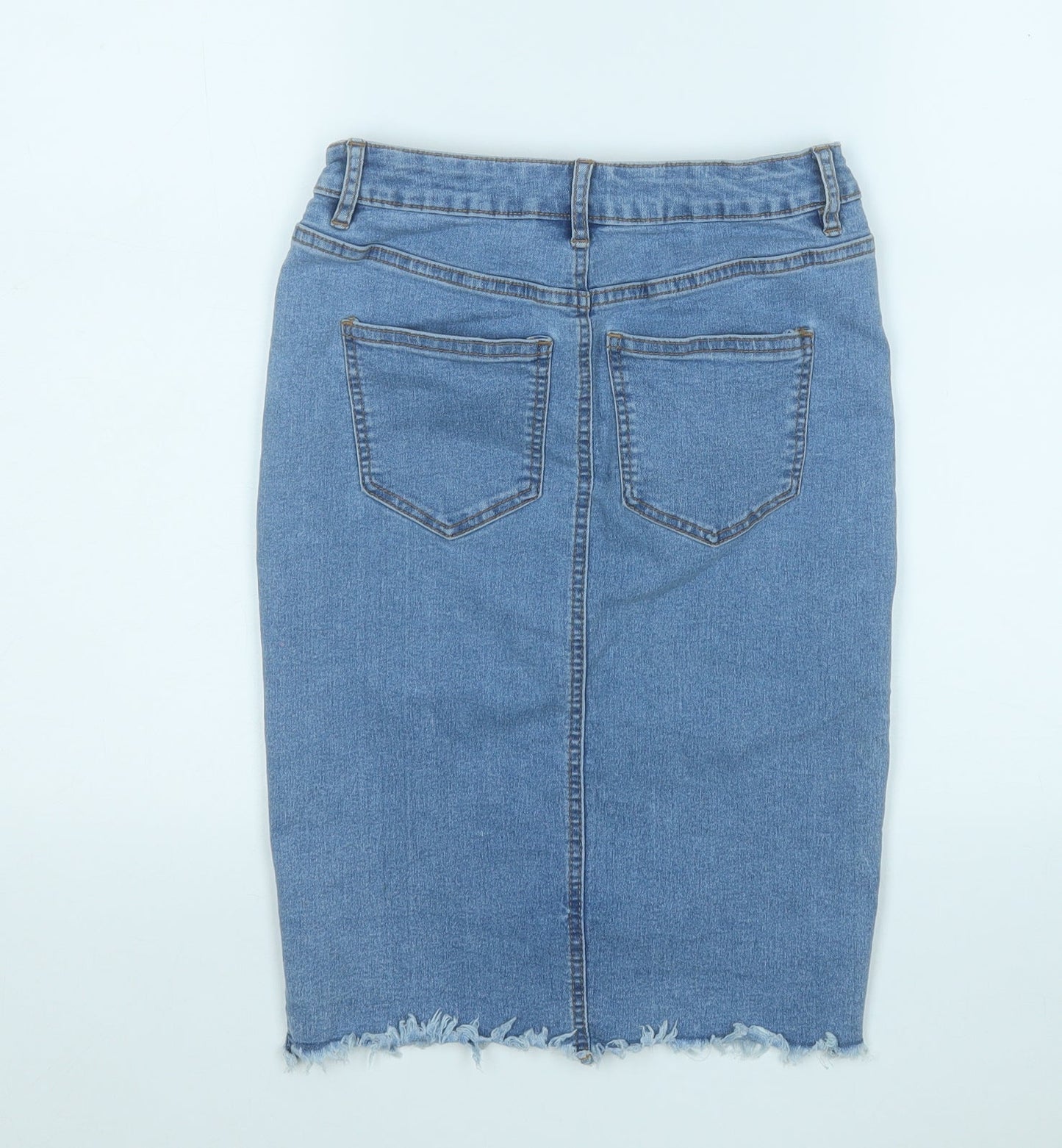 Noisy may Womens Blue  Cotton A-Line Skirt Size XS