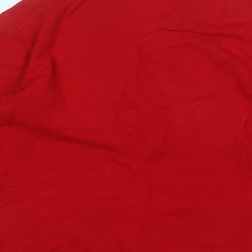 GERARD Womens Red Round Neck  Viscose Pullover Jumper Size S