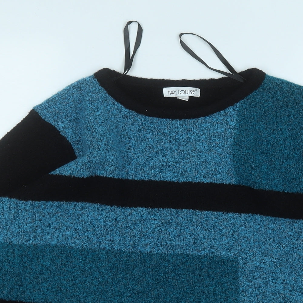 Womens UK Size S FAY LOUISE Blue Pullover Jumper