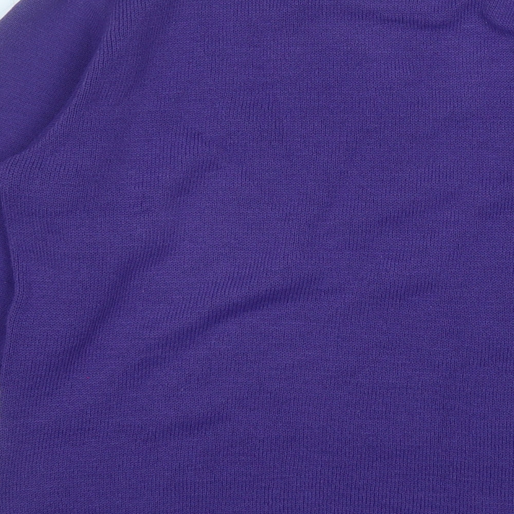 Womens UK Size M Glimpse Design Purple Pullover Jumper