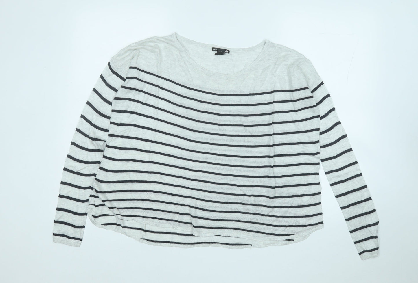 Womens UK Size S H&M White Pullover Jumper