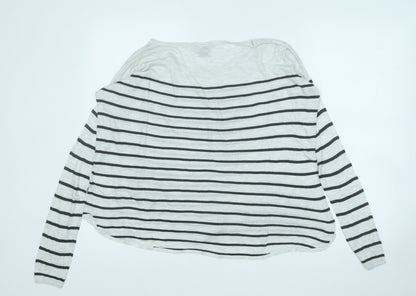 Womens UK Size S H&M White Pullover Jumper