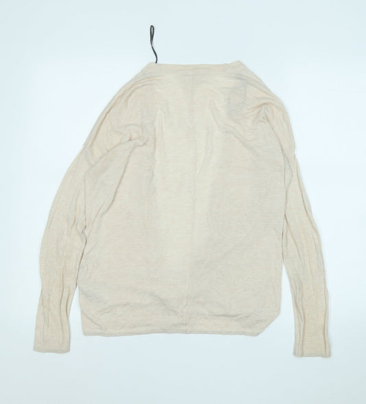 Womens UK Size XS H&M Beige Cardigan Jumper