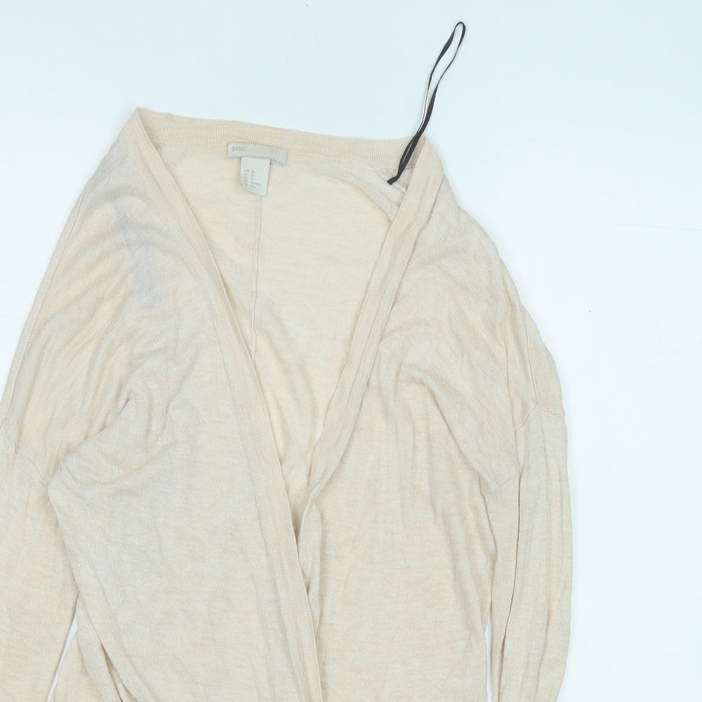 Womens UK Size XS H&M Beige Cardigan Jumper