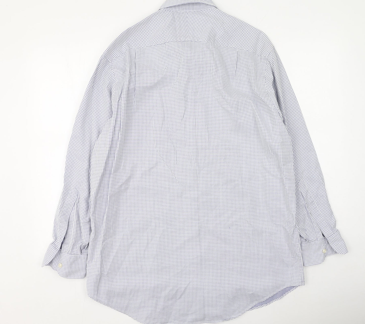 Mens UK Size 42 Charles Tyrwhitt Blue  Button-Up Long Sleeve Casual Shirt
