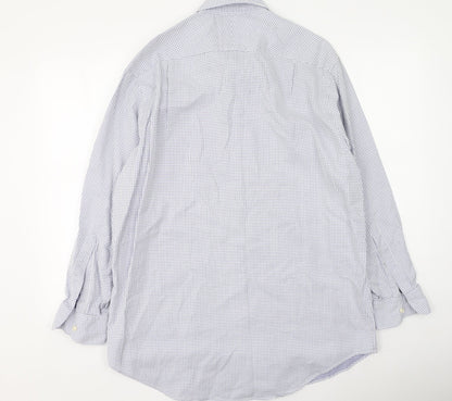 Mens UK Size 42 Charles Tyrwhitt Blue  Button-Up Long Sleeve Casual Shirt