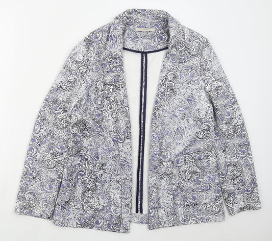 George Womens Blue Paisley  Jacket  Size 14
