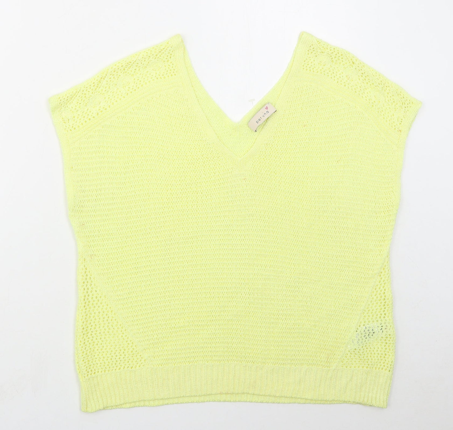 Womens UK Size 16 Marks and Spencer Yellow Vest Jumper