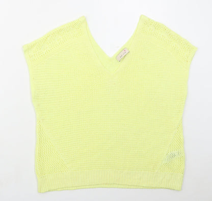 Womens UK Size 16 Marks and Spencer Yellow Vest Jumper