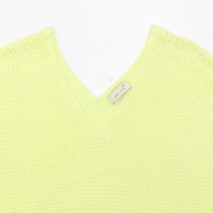 Womens UK Size 16 Marks and Spencer Yellow Vest Jumper