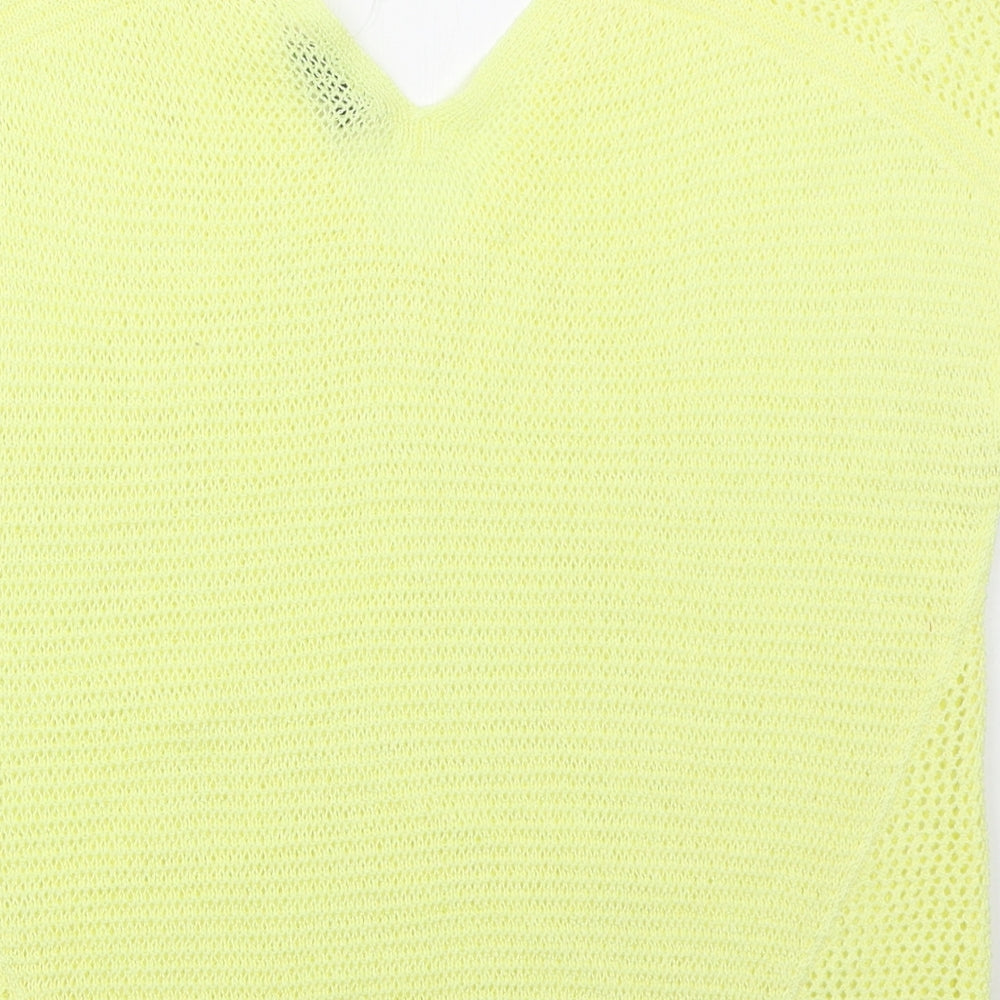 Womens UK Size 16 Marks and Spencer Yellow Vest Jumper