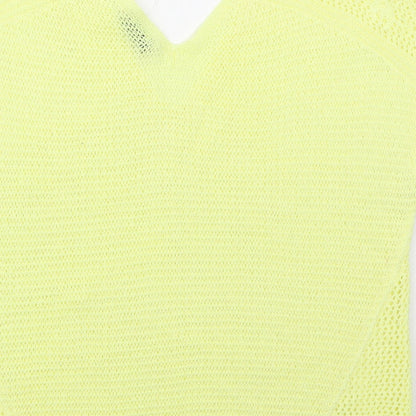 Womens UK Size 16 Marks and Spencer Yellow Vest Jumper