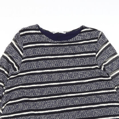 Lakeland Womens Blue Roll Neck  Viscose Pullover Jumper Size 12