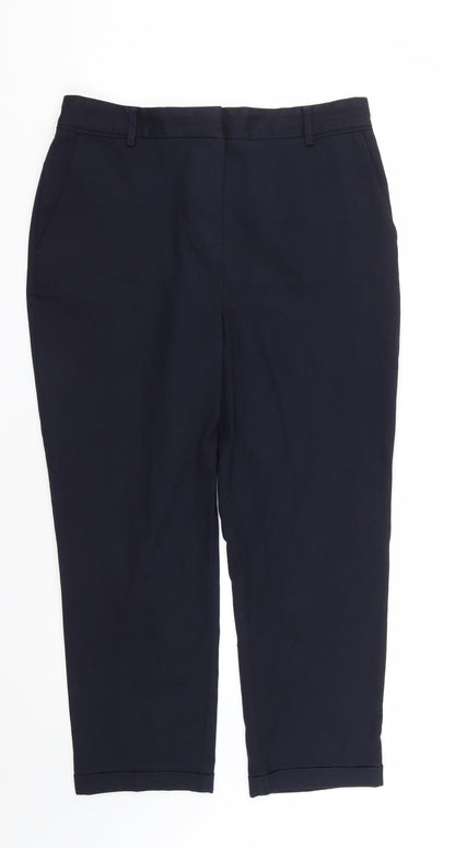 Womens UK Size 34 in NEXT Regular Fit Carrot Blue Trousers