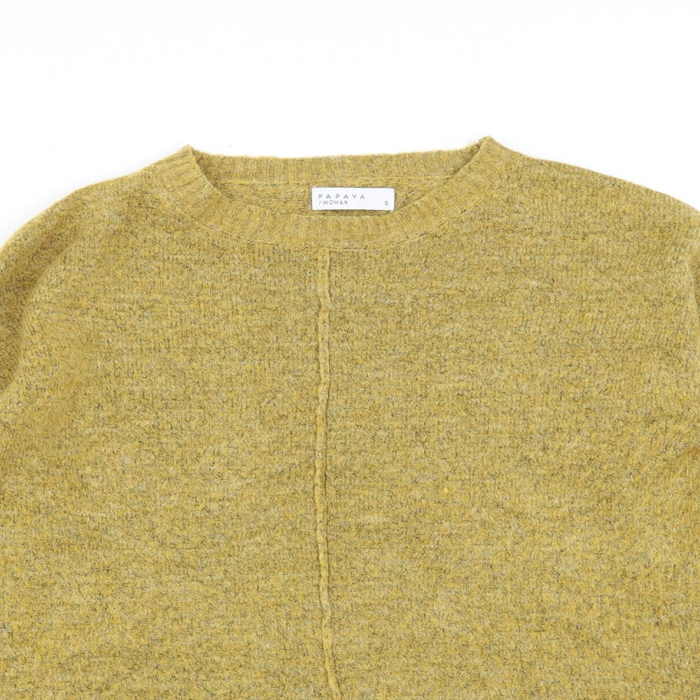 Womens UK Size S Matalan Yellow Pullover Jumper