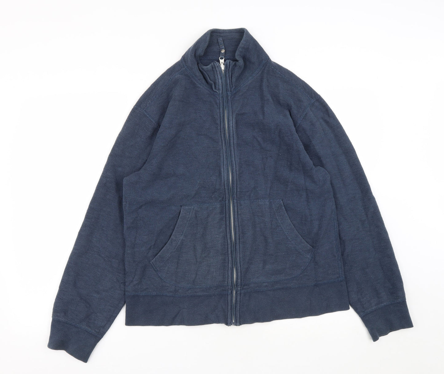 Mens UK Size S Gap Blue Full Zip Sweatshirt