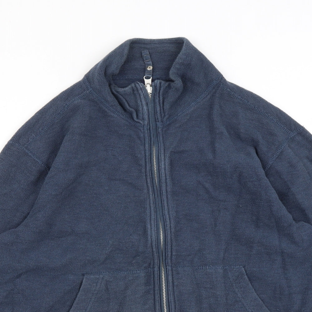 Mens UK Size S Gap Blue Full Zip Sweatshirt