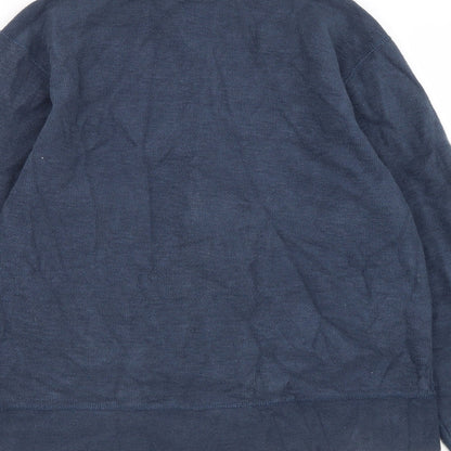 Mens UK Size S Gap Blue Full Zip Sweatshirt