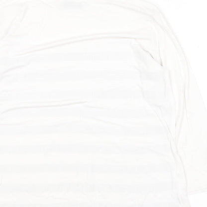 Autograph Womens White  Viscose Basic T-Shirt Size 12 Round Neck