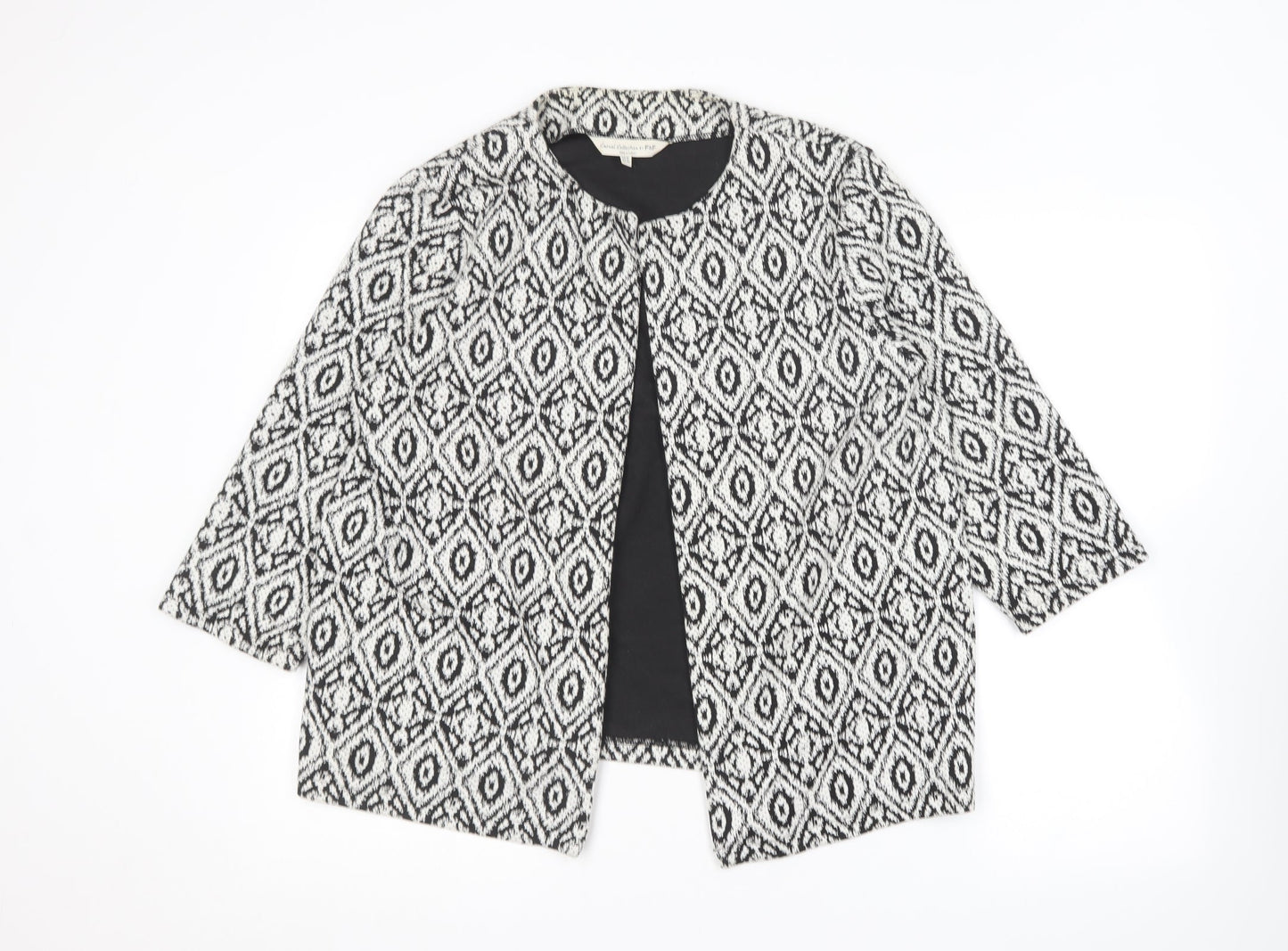 F&F Womens Black Geometric  Jacket  Size 16