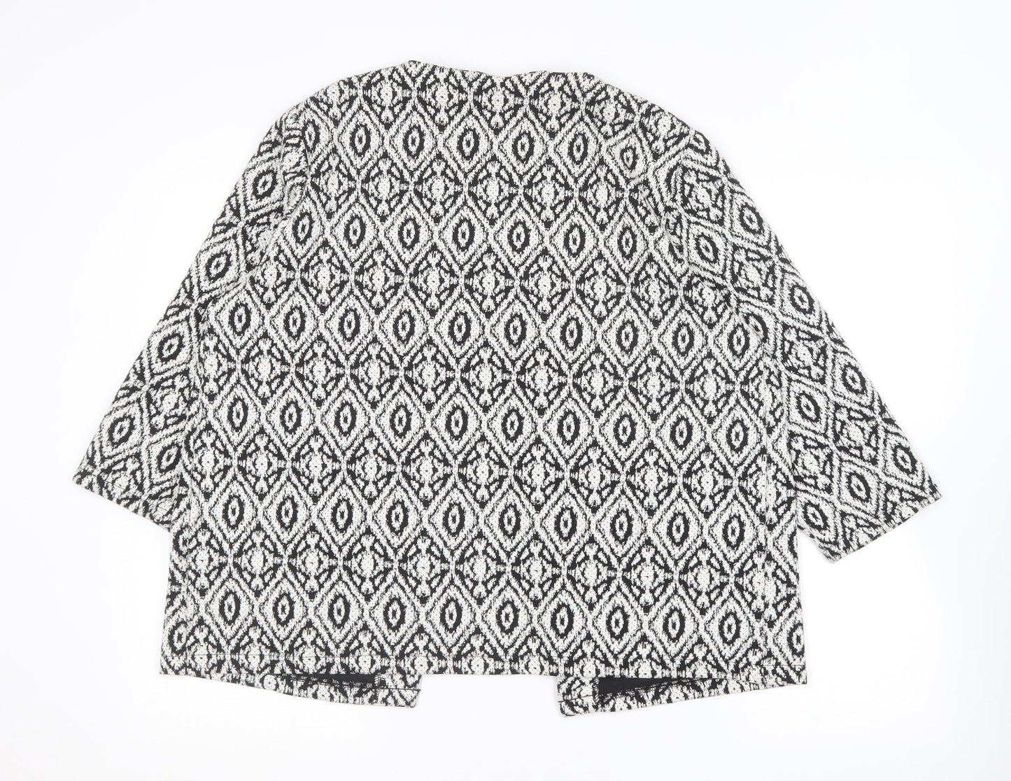 F&F Womens Black Geometric  Jacket  Size 16